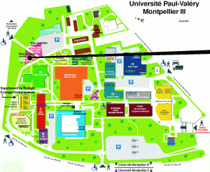 Le plan de l'UM3 Paul-Valéry et notre local